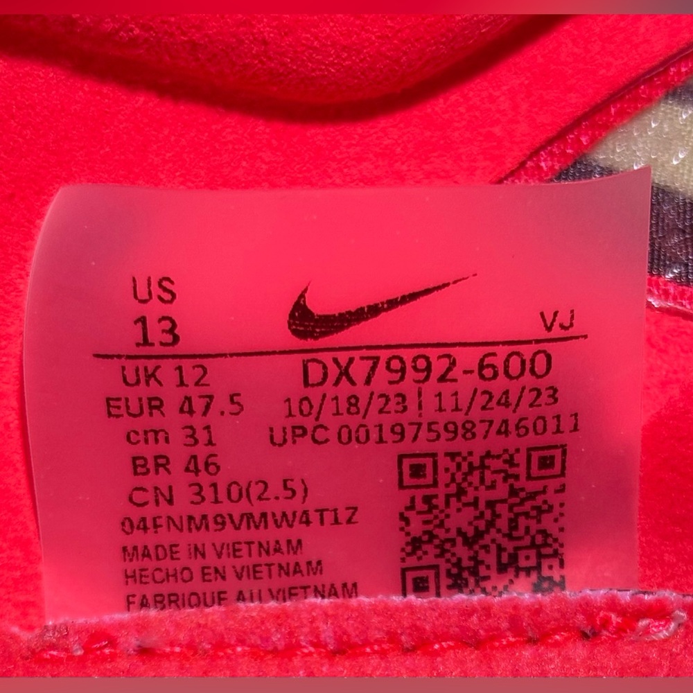 Nike ZoomX Dragonfly XC Cross Country Spikes Running Shoes Neon Red DX7992-600 - Picture 16 of 16